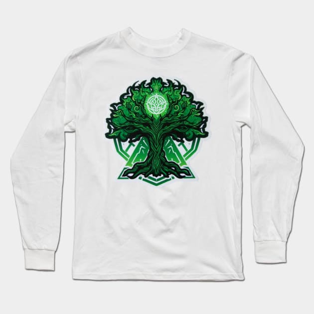 Yggdrasil / L'arbre monde Long Sleeve T-Shirt by Seven